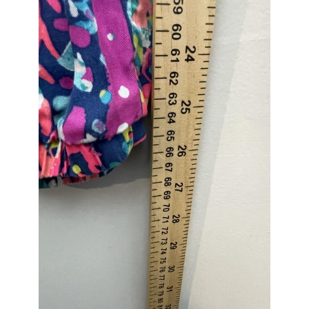 Lilly Pulitzer Pants Womens Medium Blue Pink Beach Loot Piper Pull On Casual - Picture 5 of 10